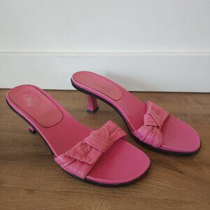 Y2K 90s Pink Heeled Sandals